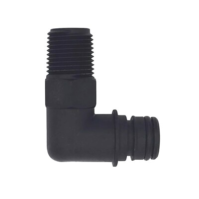 Flojet Elbow L Port Threaded Fitting Adapter 1/2'' Hose Input, 3/4'' Pump NPT