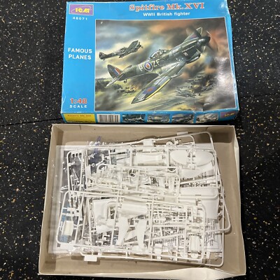 Spitfire Mk. XVI British Air Force ICM  1/48 Scale Plastic Model Airplane Kit