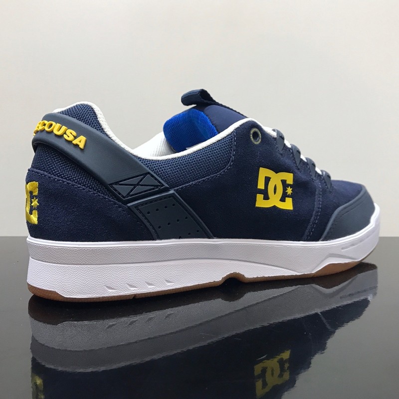 DC Chaussures syntaxe Blanc Marine Skate Baskets