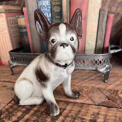〜50s Vintage Chalkware French Bulldog 置物 50s Vintage Chalkware French Bulldog 置物