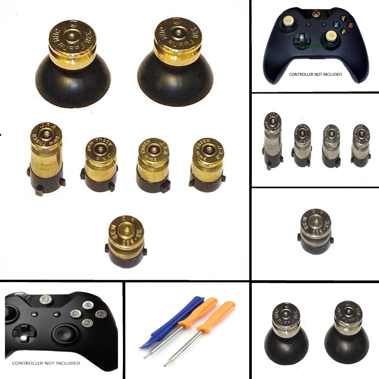 Replacement Bullet Abxy Buttons Thumbs Guide For Xbox One Controller Shell のebay公認海外通販 セカイモン