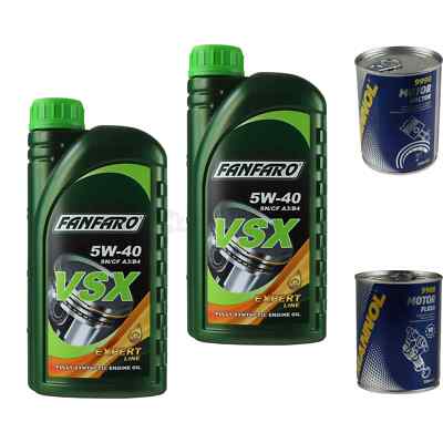 2l Engine Oil FANFARO VSX 5W-40 1x MANNOL Engine Doctor ADDITIVE+Engine Flush