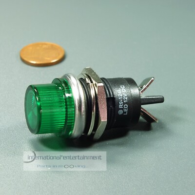 SIGNALLAMPE grün 12V KONTROLLEUCHTE LED GLÜHLAMPE WARNLAMPE WARNING LAMP green