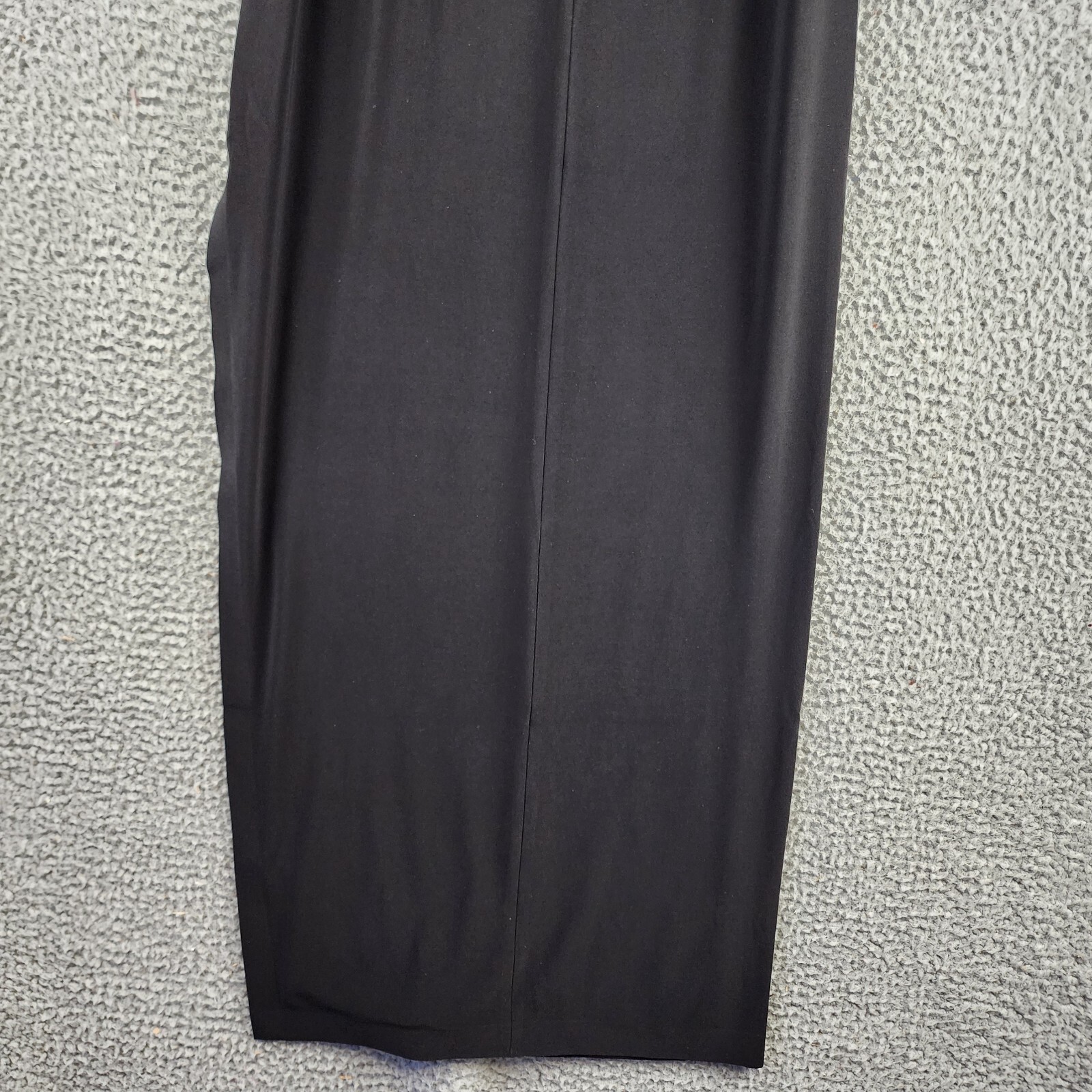 Norma Kamali High-Waist Side Slit Long Skirt Women's XS/29 Black Pull On Style~ - Picture 4 of 12