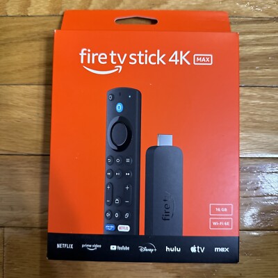   NEW AMAZON FIRE TV Stick 4K MAX, 2.0 GHz, Wi-Fi 6E, 16GB, streaming device  