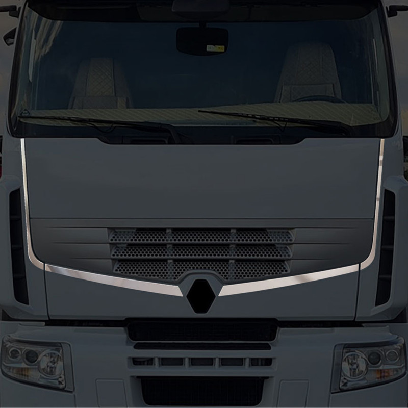 Habillage De Calandre SupÃ©Rieure Inox Pour Renault Premium ChromÃ© Super Poli 4pc