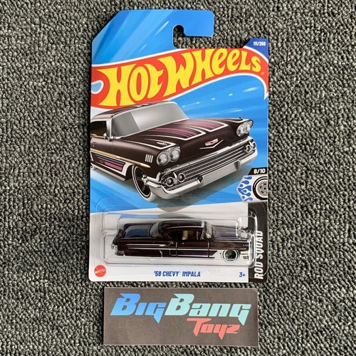 Hot Wheels 58 Chevy Impala Purple #111 Mainline 2025 Case E