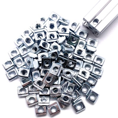 100pcs 2020 Series Sliding T Nuts Metric M5 Thread Slide in Hammer Head TNut