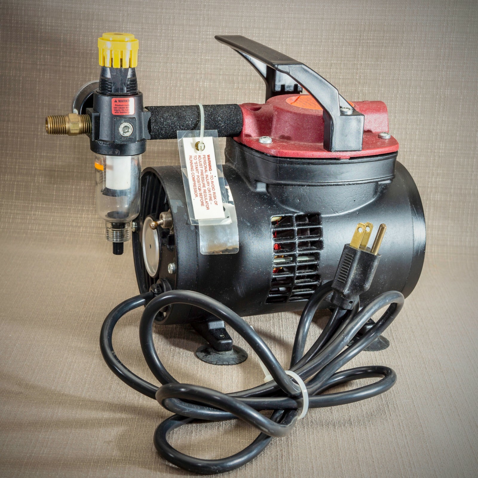 Testors Aztek AC400 Airbrush Compressor - Heavy Duty 3.1 Amp Motor