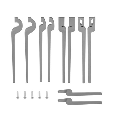 5 Types of Rapid Tongs Bundle Set w/ Rivets DIY For Beginner or Blacksmith New