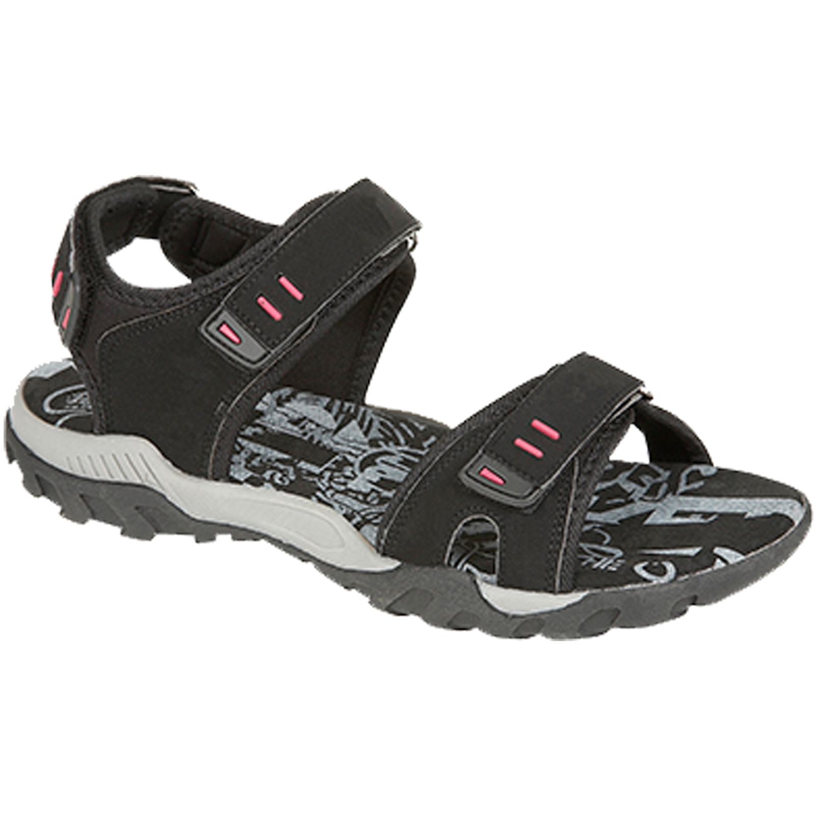 black walking sandals ladies
