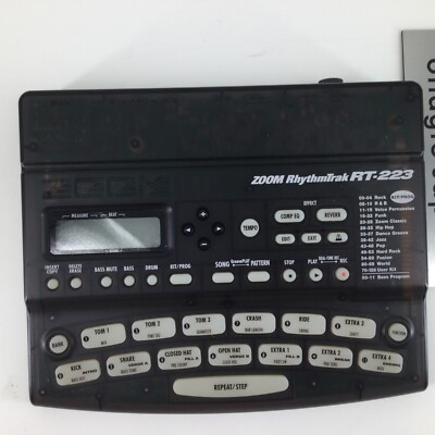 Zoom RhythmTrak RT-223 Drum Machine Percussion SFX Bass Synth Japan