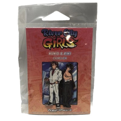 River City Girls Enamel Pin Kunio & Riki Limited Run (PAX Exclusive) New NIP