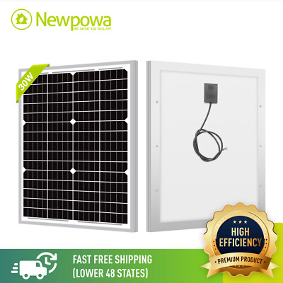 Newpowa 24V Series Solar Panel 30-200W High Efficiency Monocrystalline Off-gird