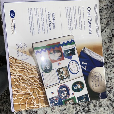 NEW Creative Memories Custom Cutting System 4 Oval Patterns & Sizing Template