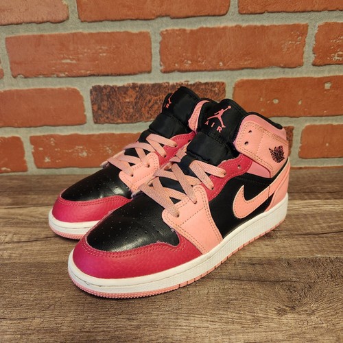 cocoa*　0521 Air Jordan 1 AJ1 Mid AJ1 Retro Black Cone Light Bone Orange