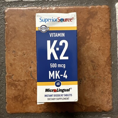 Vitamin K-2, 500 mcg, 60 MicroLingual Instant Dissolve Tablets