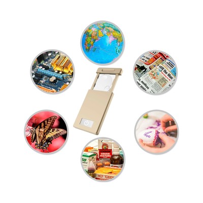 HONWELL Lighted Magnifying Glass, 3X 5X Pocket Magnifier, Magnifying Glass fo...