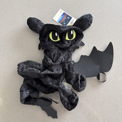 Build A Bear Workshop How To Train Your Dragon Toothless Plush UNSTUFFED NEW NWT