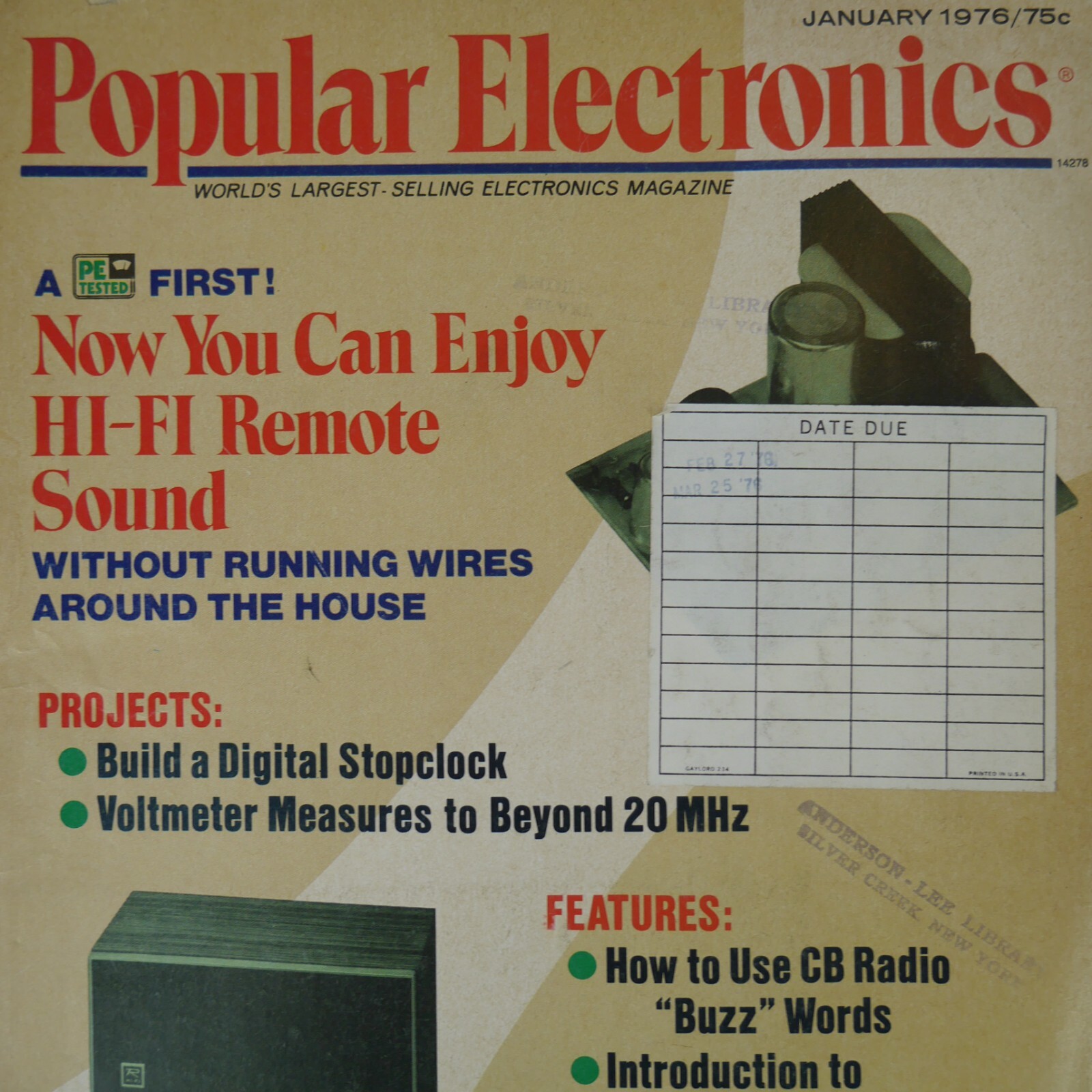 Vintage Popular Electronics January 1976 Back Issue Vol. 9 No. 1 Magazine Vintage Popular Electronics January 1976 Back Issue Vol. 9 No. 1 Magazine