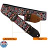 Acoustic Guitar Strap,Comfortable and durable Jacquard Embroidery Classical Guitar Straps with Leather Ends and Strap Button,2 Strap Locks and 4 Picks for Bass Guitar Strap,Electric Guitar Strap