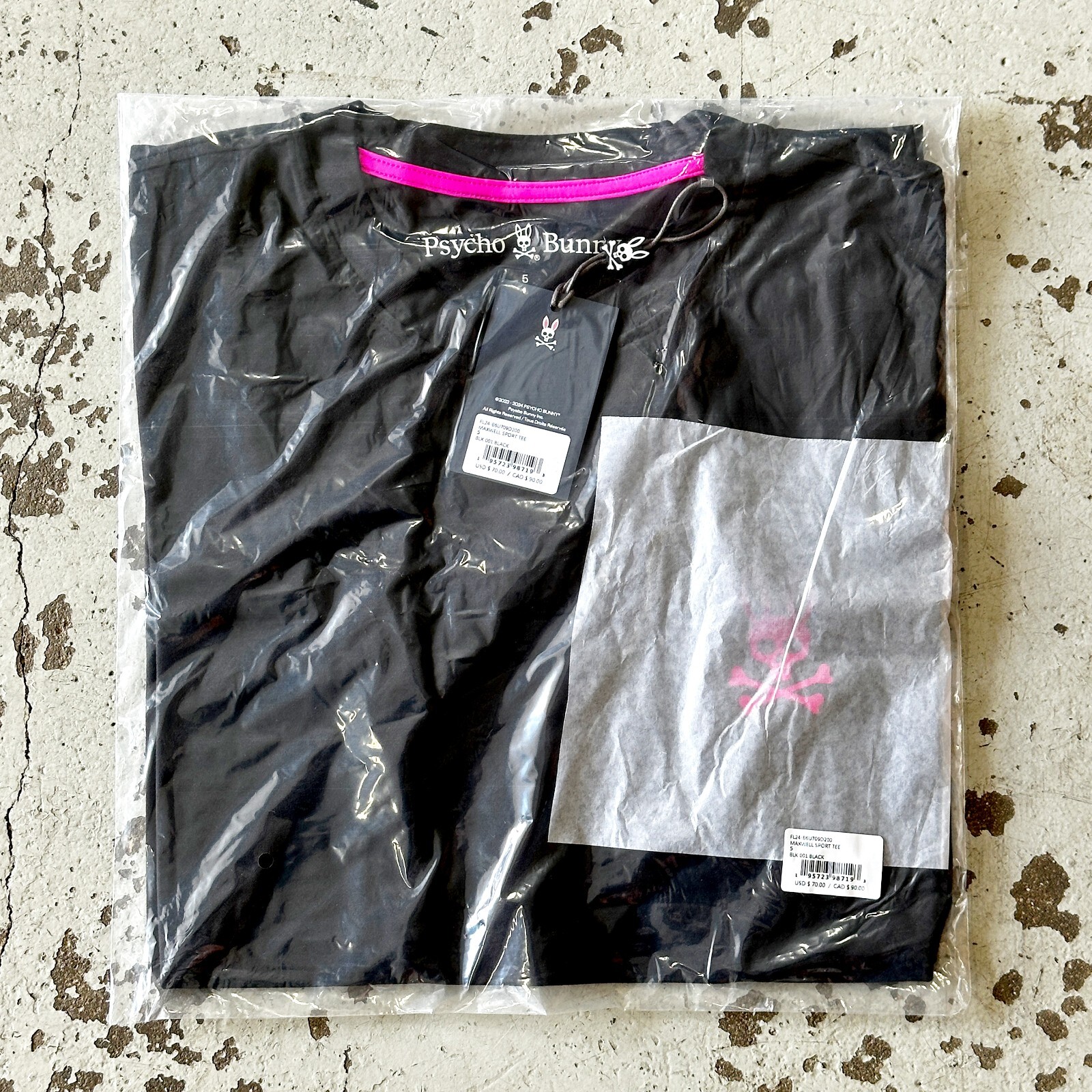 *NEW* Men Psycho Bunny maxwell sport back graphic tee BLACK (B6U709D200 001) *NEW* Men Psycho Bunny maxwell sport back graphic tee BLACK (B6U709D200 001)