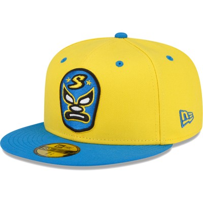 Men's New Era Yellow Sacramento River Cats Copa De La Diversion 59FIFTY Fitted