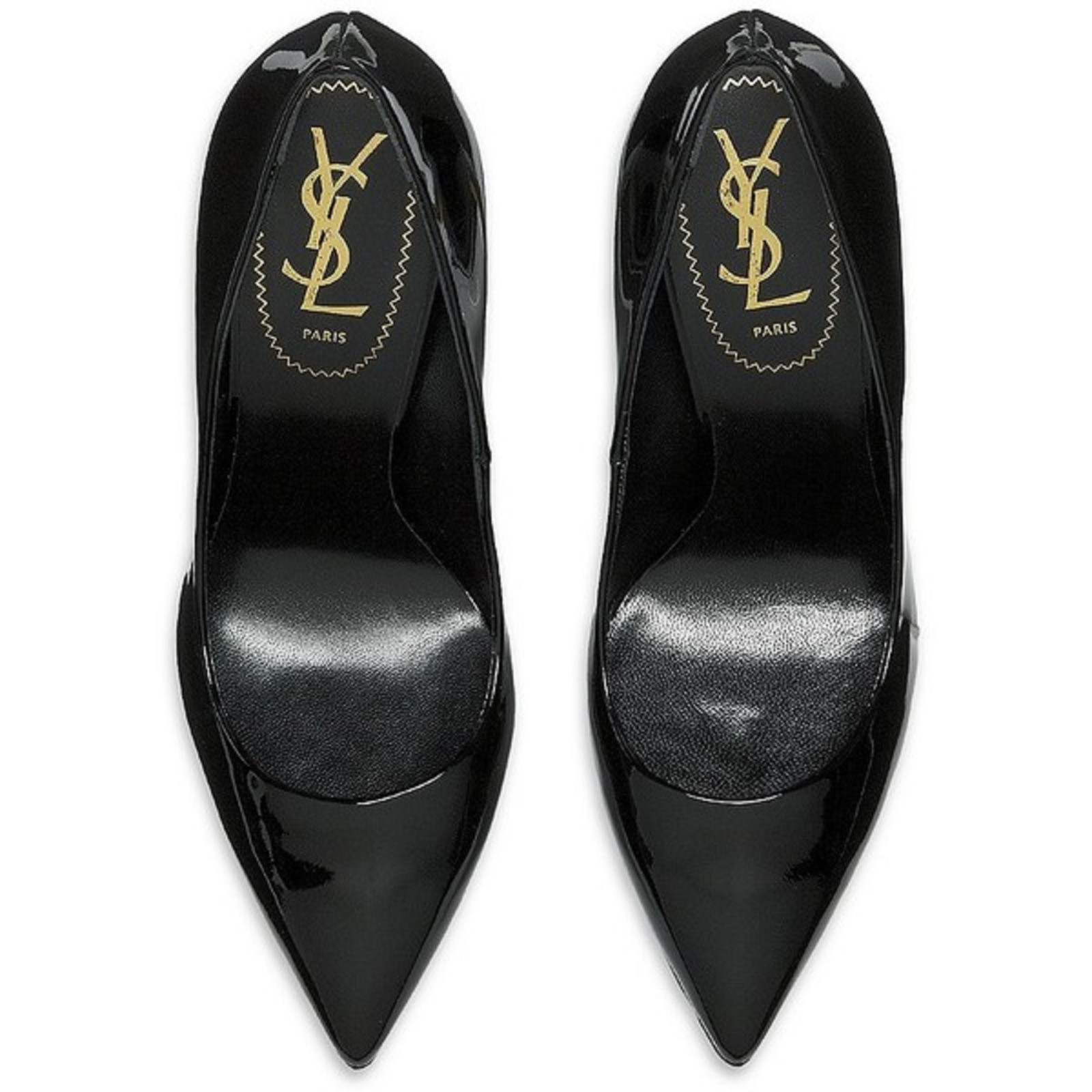 【送料&関税込】Saint Laurent All-over Patterned Pointed Toe New! YSL Saint Laurent 'Zoe' Embossed Pointy Toe Pumps 6 US