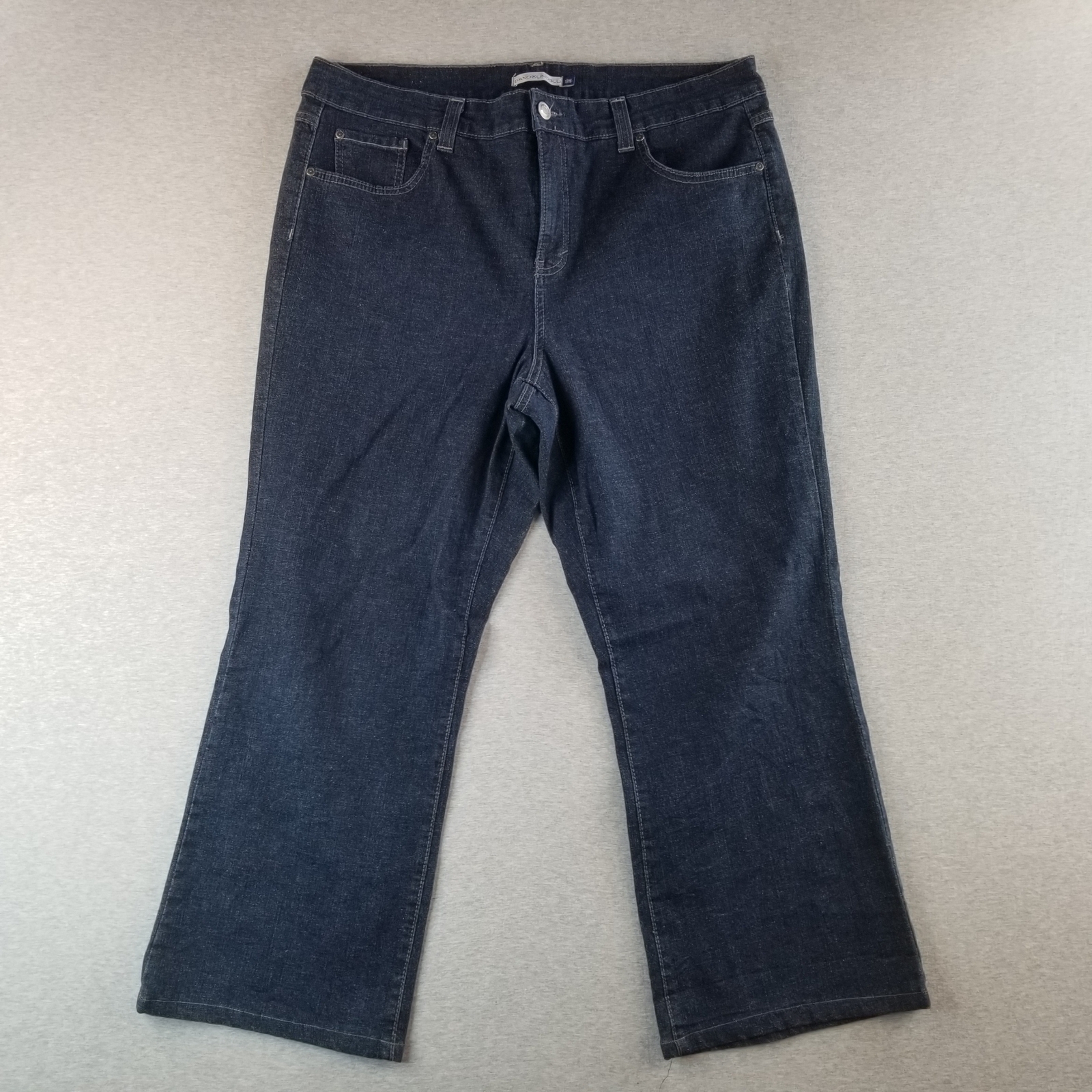 Bandolino Jeans Women's Sz 18W Dark Blue Wash Comfort Stretch Bootcut Normcore