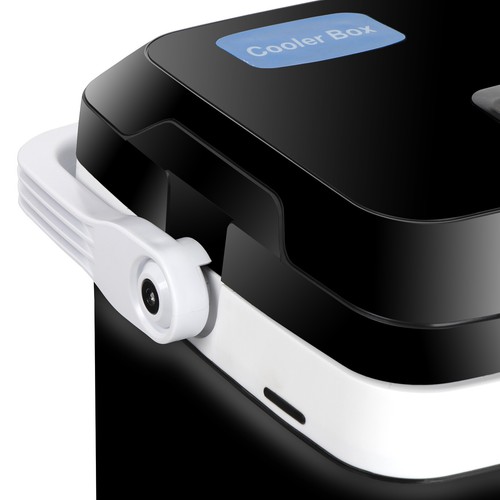 12V DC Electric Mini Fridge Cooler and Warmer Refrigerator with Handle for Car 