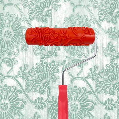 7 Patterned Paint Roller for Wall Decoration Classic Brick Embossing Texture R