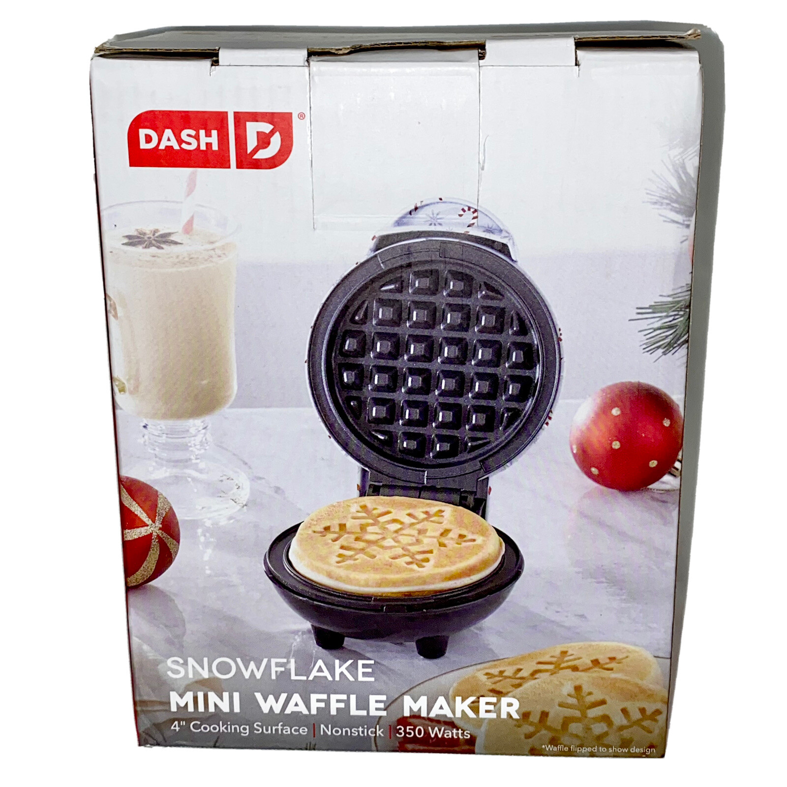 dash mini waffle maker white