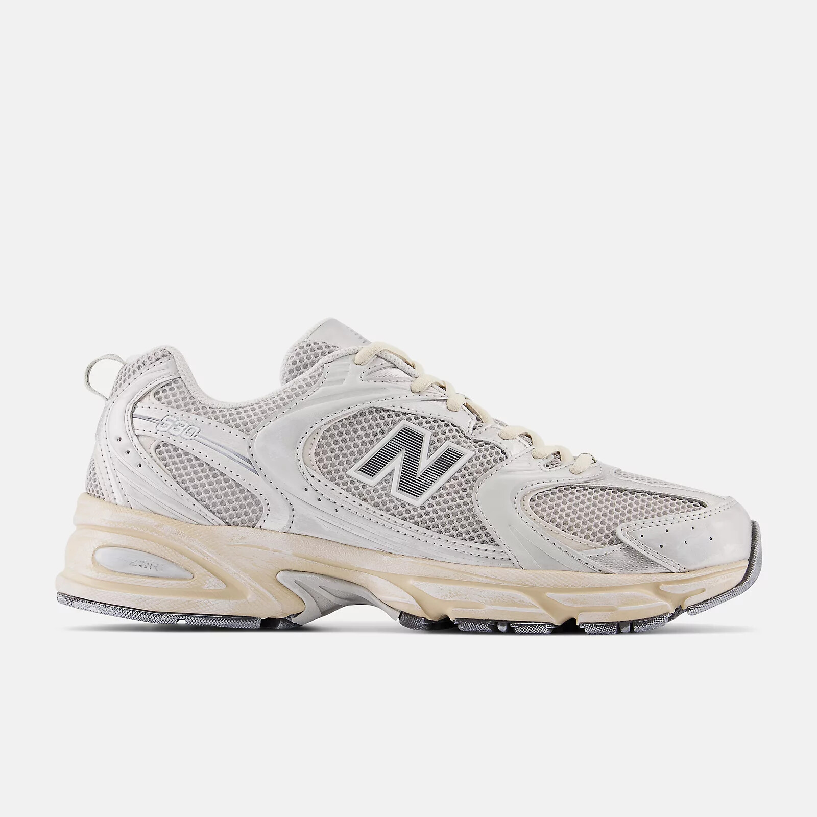 

Обувь New Balance серии 530 «Metallic Silver» — MR530VS Expeditedship, Бежевый, New Balance 530