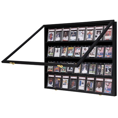 VERANI Baseball Card Display Case - 36 Graded Sports Card Display Frame - Hol...