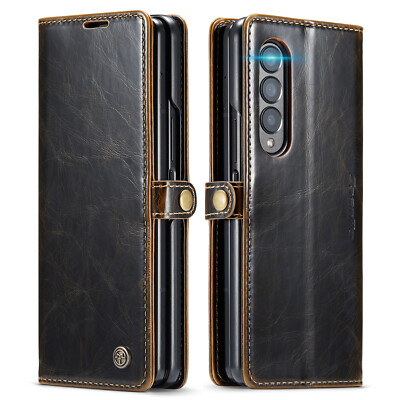 For Samsung Galaxy Z Fold 6 Fold 5/4/3 Leather Card Wallet Stand Case Shockproof