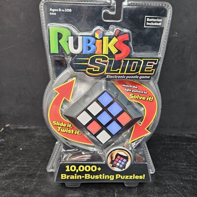 Rubiks Slide Electronic Game 10,000+ Brain Busting Puzzles Rubiks Cube NEW