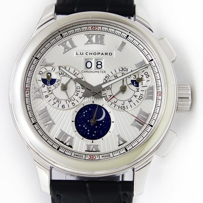 Chopard LUC Perpetual Chronograph  Moon Phase 45mm Men's Watch Ref 161973-1002