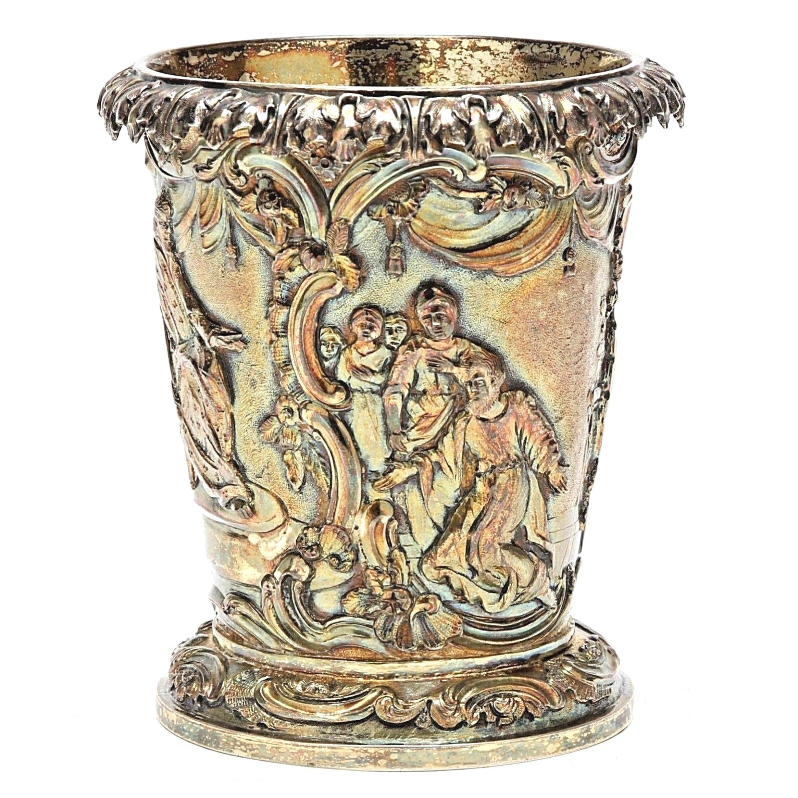 Antique Sterling Silver Gilt Beaker by PAUL STORR