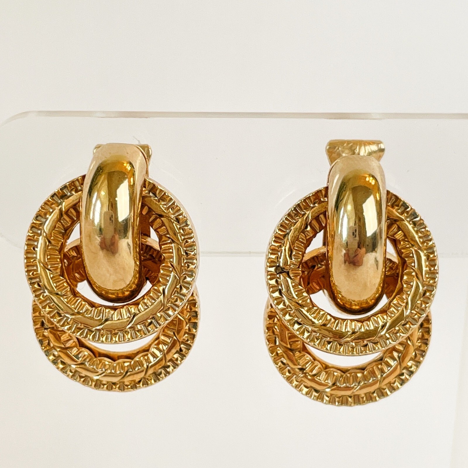 ■VINTAGE HOLLYWOOD■ Triple Mix Ring Earrings VH249OEA009M Triple X Earrings – MÉGA