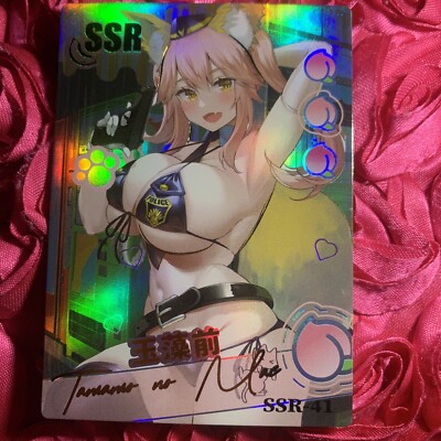 Tamamo-no-Mae FATE GRAND ORDER WAIFU PEACH Goddess Anime SSR Card