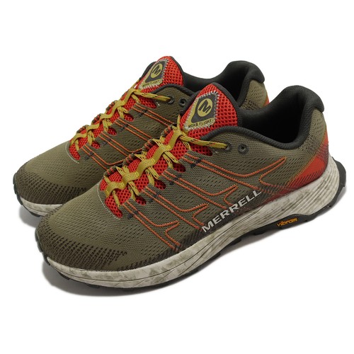 

Merrell Moab Flight Herb Зеленый Оливковый Оранжевый Мужская Походная Обувь J066941, Moab Flight