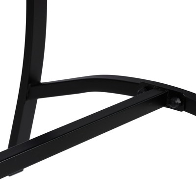 Gartentisch Buffettisch schwarz Balkontisch 60x120 Metall Tisch