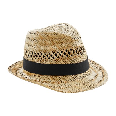 Beechfield  Straw Summer Trilby Hat (RW4082)