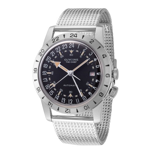 Glycine Мужские часы с автоподзаводом GL0464 Airman Vintage The Chief с 40-миллиметровым автоподзаводом