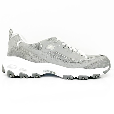 

Skechers Womens Dlites 11936 Серые повседневные кроссовки, размер 7,5, Серый, Dlites
