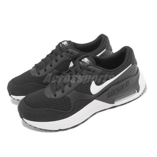 

Nike Air Max Systm GS Black White Wolf Grey Дети Женская повседневная обувь DQ0284-001, Черный, Air Max Systm Gs