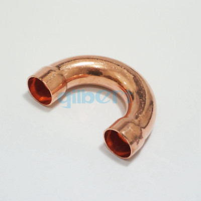 I/D 8-19mm 180 Degree Return Bend Copper End Feed Pipe Fitting For Gas Water Oil