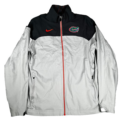 Gators Florida Nike Dri Fit Full Zip Jacket Mens M Gray College Football