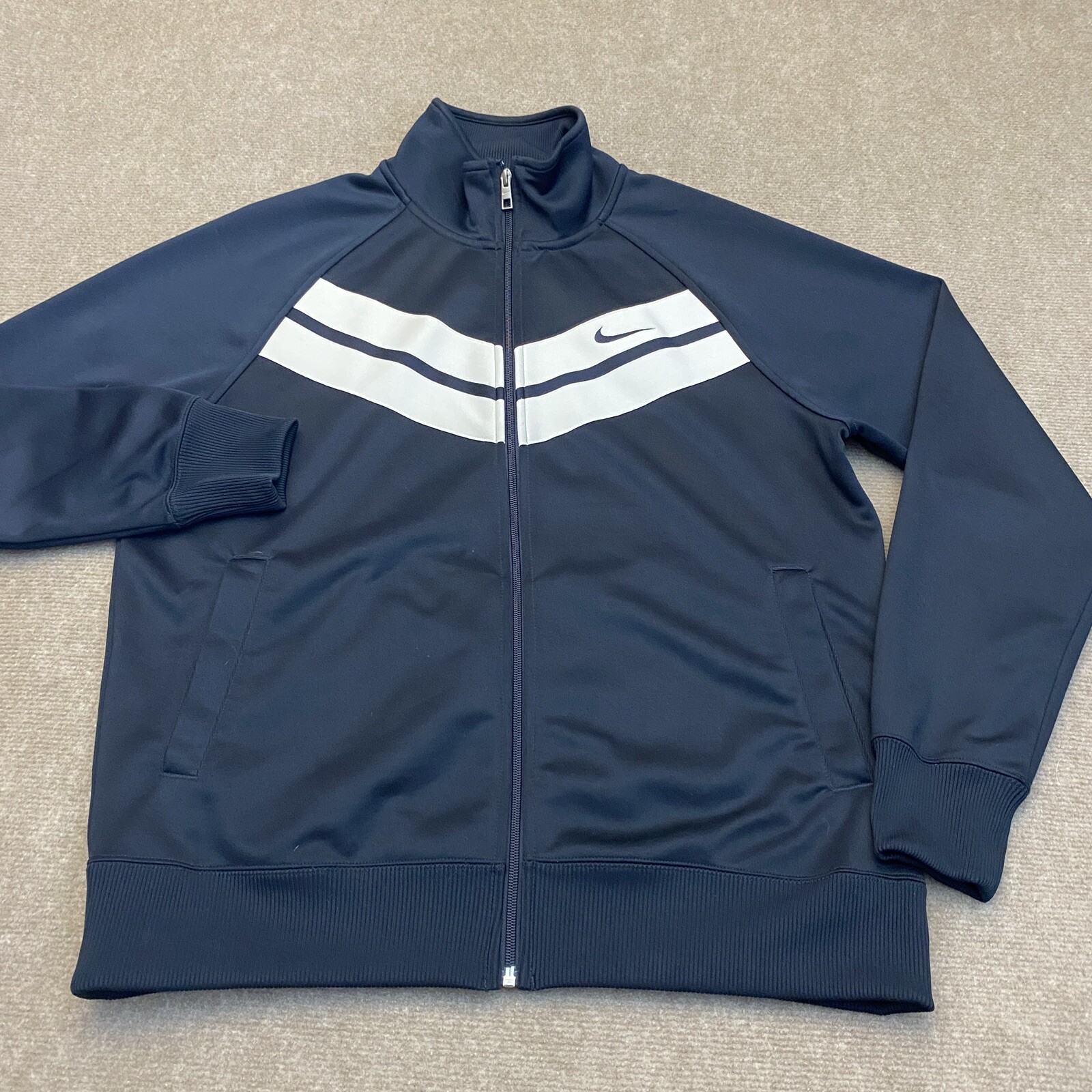 Nike Jacket Track Full Zip The Athletic Dept Black White Trim Logo Size L  Men's: купить с доставкой из США, цена 3 330 руб - (403630180143)
