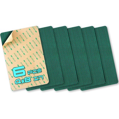 6 pcs Winter Pool Cover Repair Patch Kit 4x8in Self Adhesive - Medium Green M...